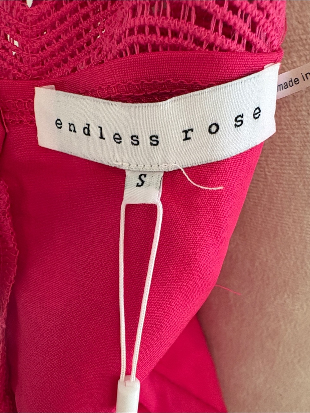 Fuchsia Long Sleeve Mini Dress - Picture 3 of 6
